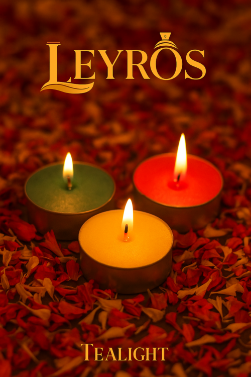 TEA LIGHT COLOUR CANDLE 8Pcs